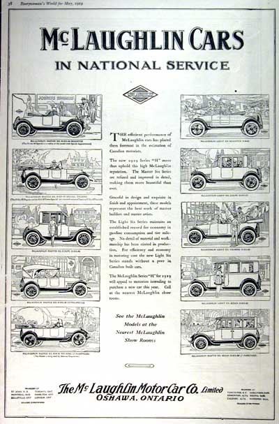 1918 General Motors Auto Advertising